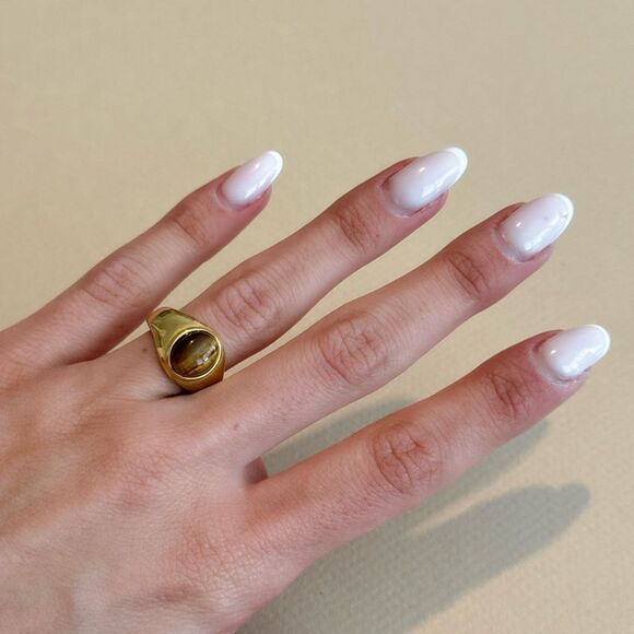 Tiger Eye Ring N1362 - Picture 6 of 6